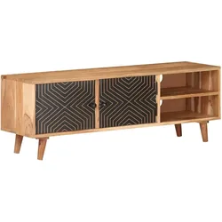 vidaXL TV-Schrank aus Akazien-Massivholz, 115 × 30 × 39 cm