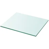Gecheer Regalboden Glas Transparent 30 cm x 25 cm Glasregal Wandregal für Badezimmer Glasablage Glasregalboden Badablage