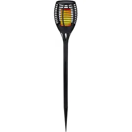 Grundig Gartenfackel Kunststoff 72 cm Solar LED schwarz/lila