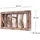 DESIGN DELIGHTS Wandgarderobe Limb 45 x 23 cm Beige