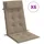 vidaXL Hochlehner-Auflagen 6 Stk. Taupe Oxford-Gewebe