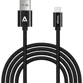 Alkaya USB-C 1 m Schwarz