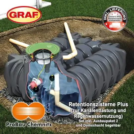 Graf Flachtank 3000 l schwarz