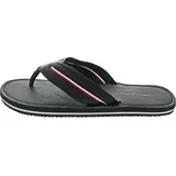 Tommy Hilfiger Leather Beach Sandal Herren schwarz, Größe 41 EU
