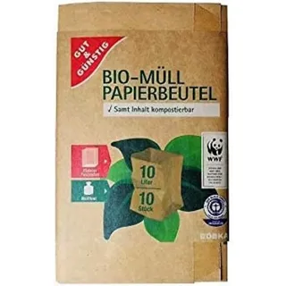 gut & günstig Bio-Müll Papierbeutel 10L 20ST