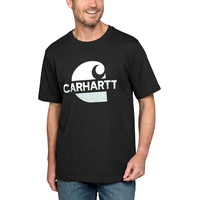 CARHARTT HEAVYWEIGHT C GRAPHIC T-Shirt, schwarz-weiss, Größe S