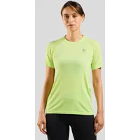 Odlo Damen Laufshirt Essentials Seamless Kurzarm-t-shirt - Shadow Lime