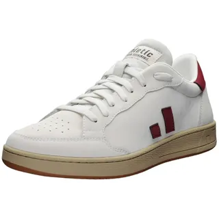 Sneaker ETHLETIC "Jesse", Damen, Gr. 43, weiß (chalk weiß, true blood), Obermaterial: 55% Polyurethan, 45% Polyester; Futter: 100% Polyester; Decksohle: 100% Polyester; Sohle: Naturkautschuk, Schuhe, recycled Produkt
