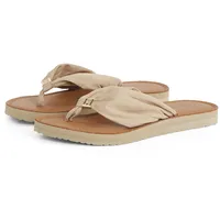 Zehentrenner »TH ELEVATED BEACH SANDAL«, Sommerschuh, Bequemschuh, Flats, Schlappen mit TH-Schmuckelement, Gr. 40, hellbraun, , 18275742-40