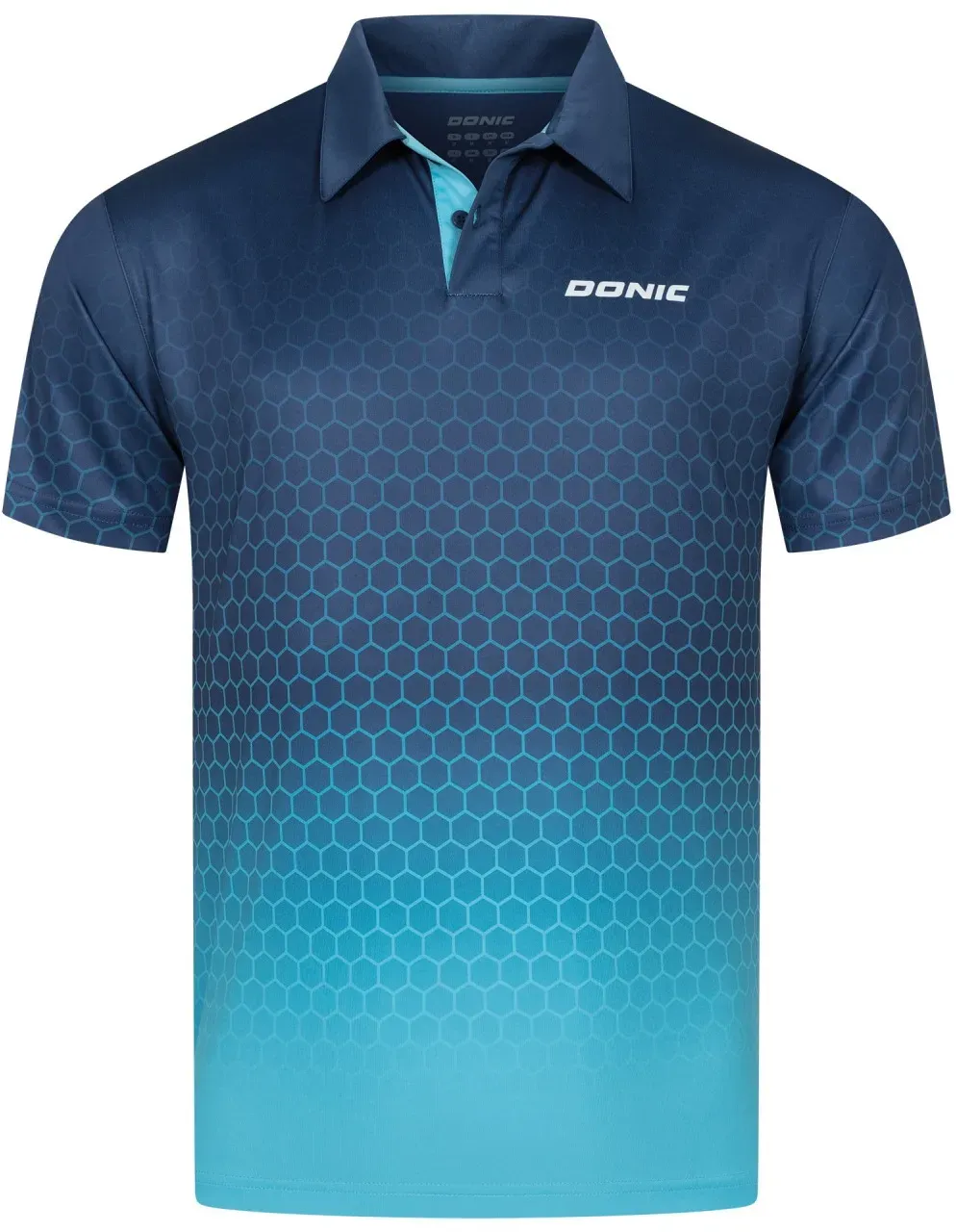 Donic Hemd Spider marine/hellblau M - M