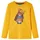 vidaXL Kinder Langarmshirt Bären Aufdruck Langarm T-Shirt Jungen Kindershirt Ocker 104 - 104
