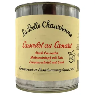 La Belle Chaurienne - Cassoulet au Confit d'oie, conserverie du Languedoc Castelnaudary - La boîte de 840g - (for Multi-Item Order extra Postage Cost Will be reimbursed)