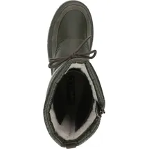 CAPRICE Damen Winterstiefel ohne Absatz Vegan Wasserabweisend, Grün (Khaki Comb), 37.5 EU, - 37.5 EU