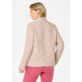 GOLDNER Lässige Baumwolljacke mit Stehkragen in stein | Gr.: 44