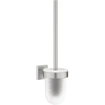 Grohe Start Cube - Toilettenbürstengarnitur (Wandmontage, verdeckte Befestigung, Material: Glas/Metall), supersteel,