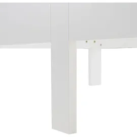 Homestyle4u Komfortbett Bett Senioren Seniorenbett 90x200 Komforthöhe Weiß Holz Leichter Einstieg extra hoch