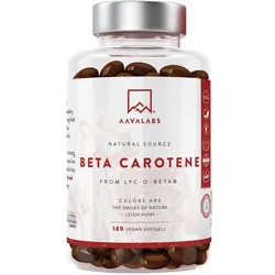 Aavalabs Beta Carotin Vitamin A vegan Weichkapseln 180 St