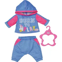BABY BORN Puppenkleid Jogginganzug Blau/Pink (830109)