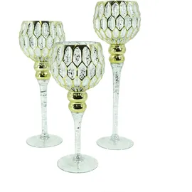 Dekoglas Kerzenständer gold