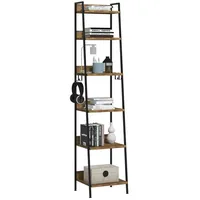Woltu Standregal 6 Ebenen 40 x 36 x 187 cm Schwarz