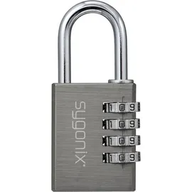 Sygonix SY-6932350 Vorhängeschloss 40mm 4-Digit Titanium Grey Zahlenschloss