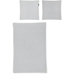 Irisette Bettwäsche Easy 155 x 220 cm Seersucker Silber