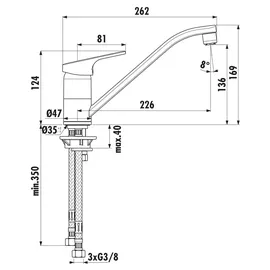 Ideal Standard CeraFit Niederdruck chrom BC134AA