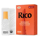 D'Addario RICO Blätter für Sopransaxophon Stärke 2.5 (10 Stück)