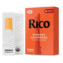 D'Addario RICO Blätter für Sopransaxophon Stärke 2.5 (10 Stück)