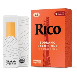 D'Addario RICO Blätter für Sopransaxophon Stärke 2.5 (10 Stück)