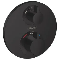 Unterputz Ecostat S Hansgrohe 2 Verbraucher, mattschwarz - 15758670