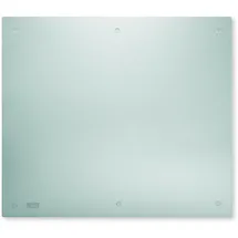 bremermann Herd-Abdeckplatte aus Sicherheitsglas, ca. 55,7 x 50 x 0,5 cm (B/T/H), Glas, Silikon, (1 tlg) weiß