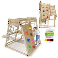 Juskys Klettergerüst Mini für Kinder Holz Natur