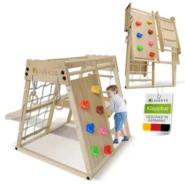 Juskys Klettergerüst Mini für Kinder Holz Natur