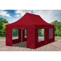 Faltpavillon Faltzelt Pavillon 3x6 Bordeaux Gartenzelt Klappzelt Wasserdicht