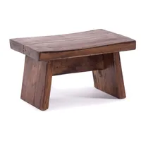 DESIGN DELIGHTS Fusshocker, Hellbraun, Holz, 29x18x19 cm, Wohnzimmer, Hocker, Sitzhocker