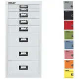 Bisley Aktenschrank MultiDrawer Schubladenschrank in Anthrazitgrau - Maße: H 59 x B 28 x T 38 cm grau