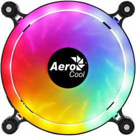 AeroCool SPECTRO12, PC-Lüfter 120mm RGB, Leise, Anti-Vibration, Molex