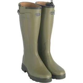 Le Chameau Gummistiefel Chasseur Cuir, vert vierzon, 41