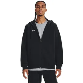 Under Armour Rival Fleece Kapuzenjacke Herren Schwarz/Weiß L