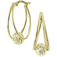 FIRETTI Creolen Schmuck Geschenk Gold 333 Kugel gelbgoldfarben 369521-0