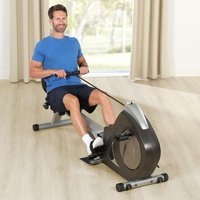 maxVitalis Liege-Sitz-Ergometer, verwendbar als Rudergerät & Pilates-Gerät 3in1 für Zuhause mit Handpulssensoren