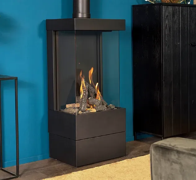 Wanders Gaskamin | LARIX Standkamin (G25) Erdgas LL | 6,2 kW