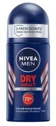 NIVEA Deodorant / Anti-Transpirant Roll-On 81610-01000-29 , Dry Impact for Men