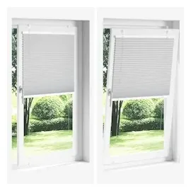 vidaXL Plissee Anthrazit 95x200 cm Stoffbreite 94,4 cm Polyester