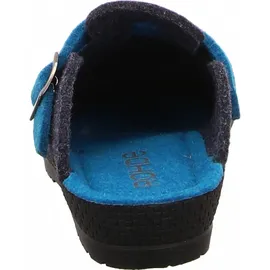 ROHDE Damen Pantoffeln Hausschuhe Filz Neustadt-D 2284, Größe:37 EU, Farbe:Blau - Blau - 37