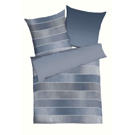 KAEPPEL Timeless Feinbiber blau 155 x 220 cm + 80 x 80 cm