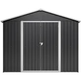Oxeza Gerätehaus, Schwarz, Metall, Mode, Rechteckig, 192.3x191x240.4 cm, Aufbewahrung & Schutzhüllen, Geräteschuppen