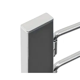 Relaxdays Handtuchständer freistehend Silber