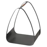 Boltze Kaminholzregal Timo Metall 30,7 x 50 x 40 cm Schwarz